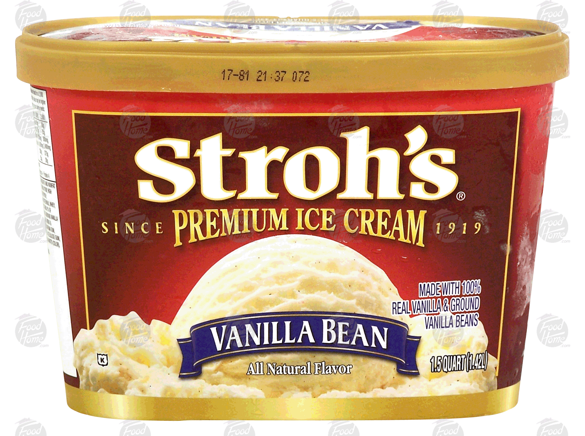 Stroh's Premium vanilla bean ice cream Full-Size Picture